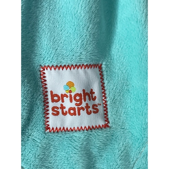 Bright Starts Elephant Taggies Lovey Security Blanket Blankie Fleece Plush - Picture 5 of 6